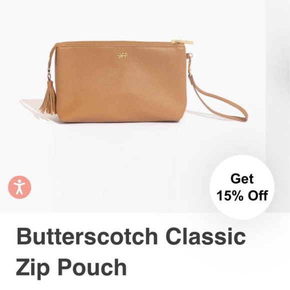 Freshly Picked classic zip pouch in olive green - Picture 2 of 7